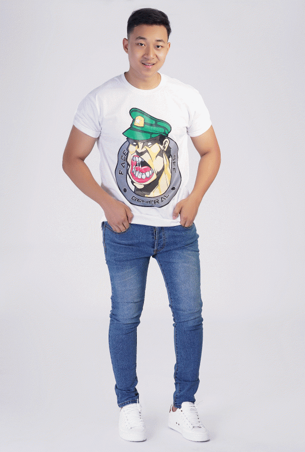 General Design Printed T-shirt (White)